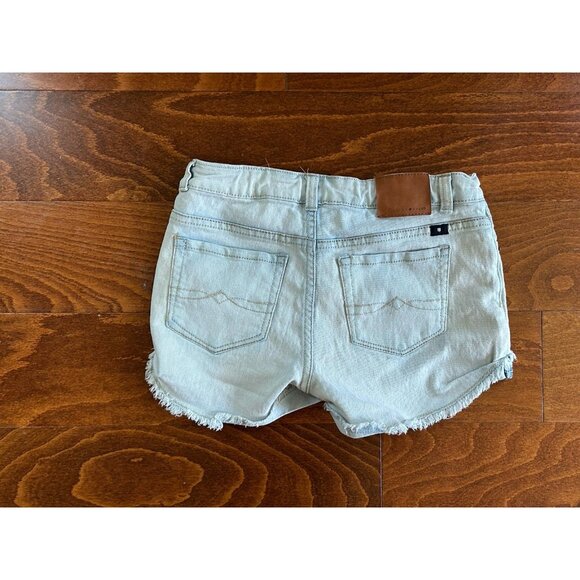 Lucky Brand Girls Shorts 14 Riley Denim Stretch Distressed Light Wash Cut Off - Picture 6 of 7